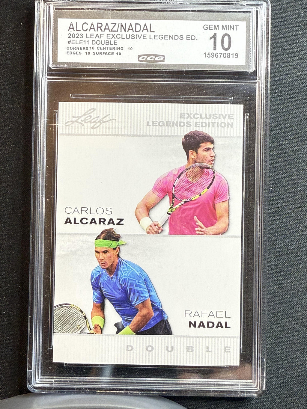 Alcaraz / Nadal 2023 Leaf Exclusive Dual CCG 10 RC