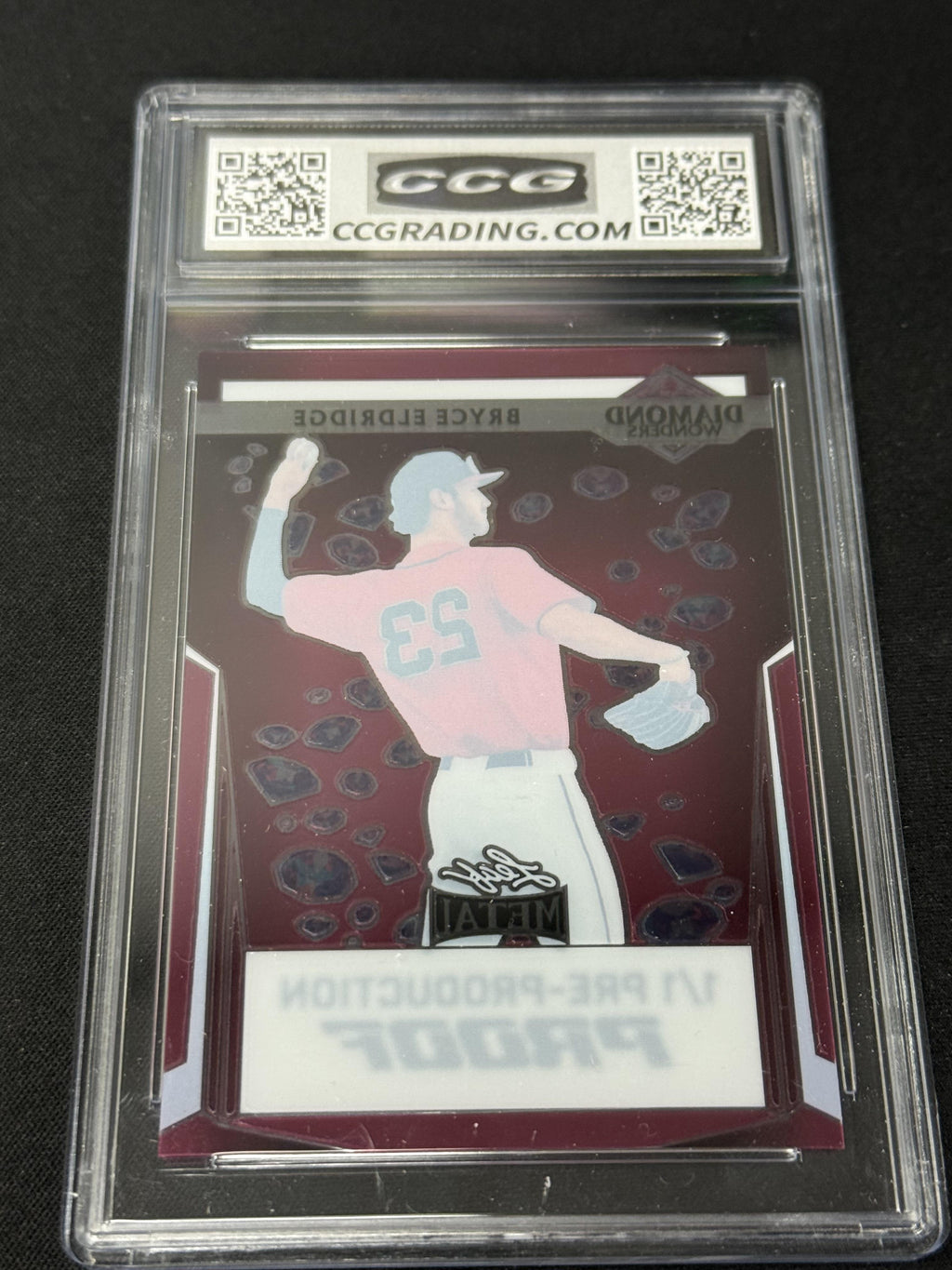 Bryce Eldridge 2024 LEAF ROOKIE PROOFS 1/1 CCG 10 Giants Rookie