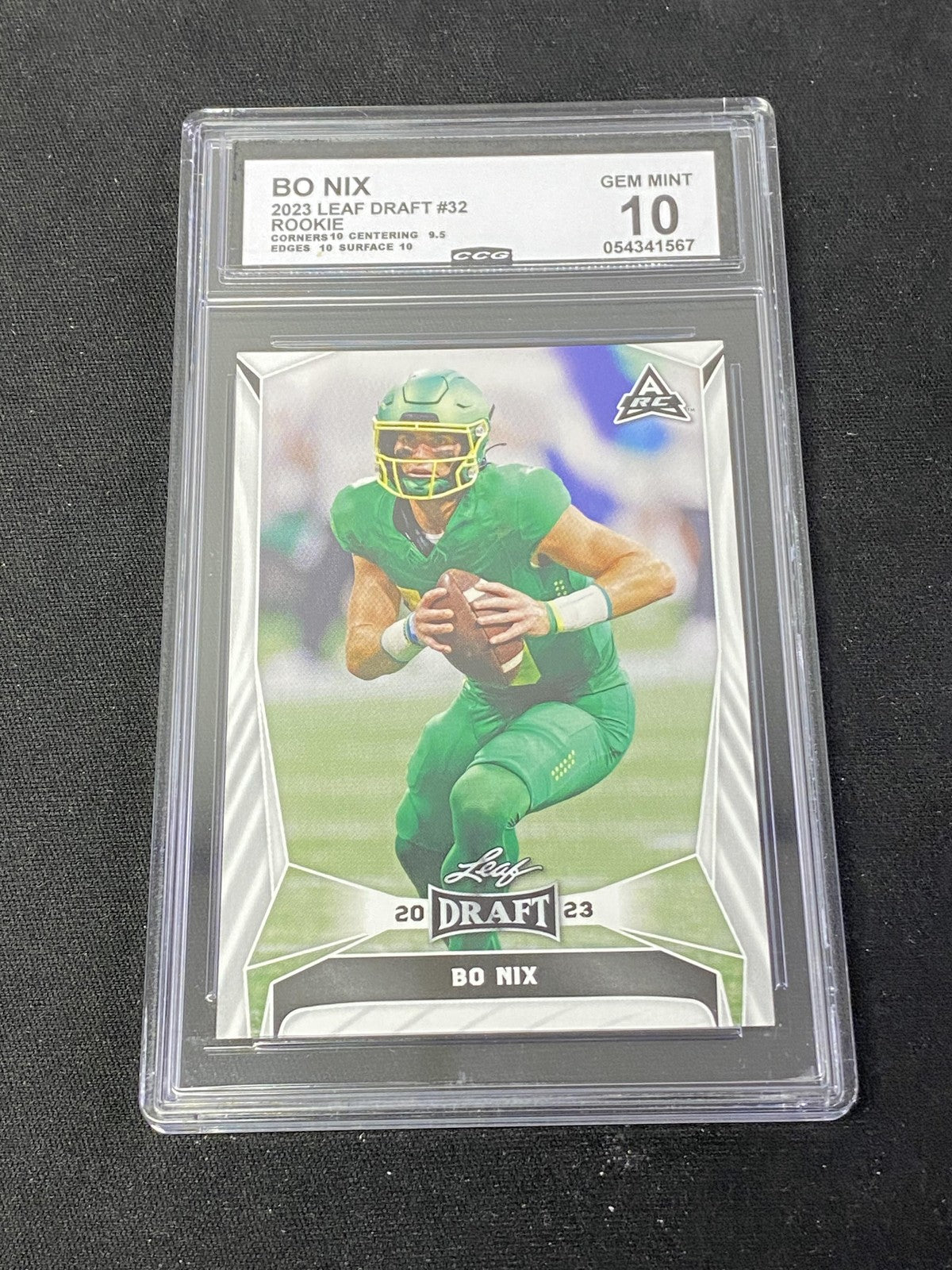 Bo Nix 2023 Leaf Draft Rookie CCG 10 Broncos Rookie