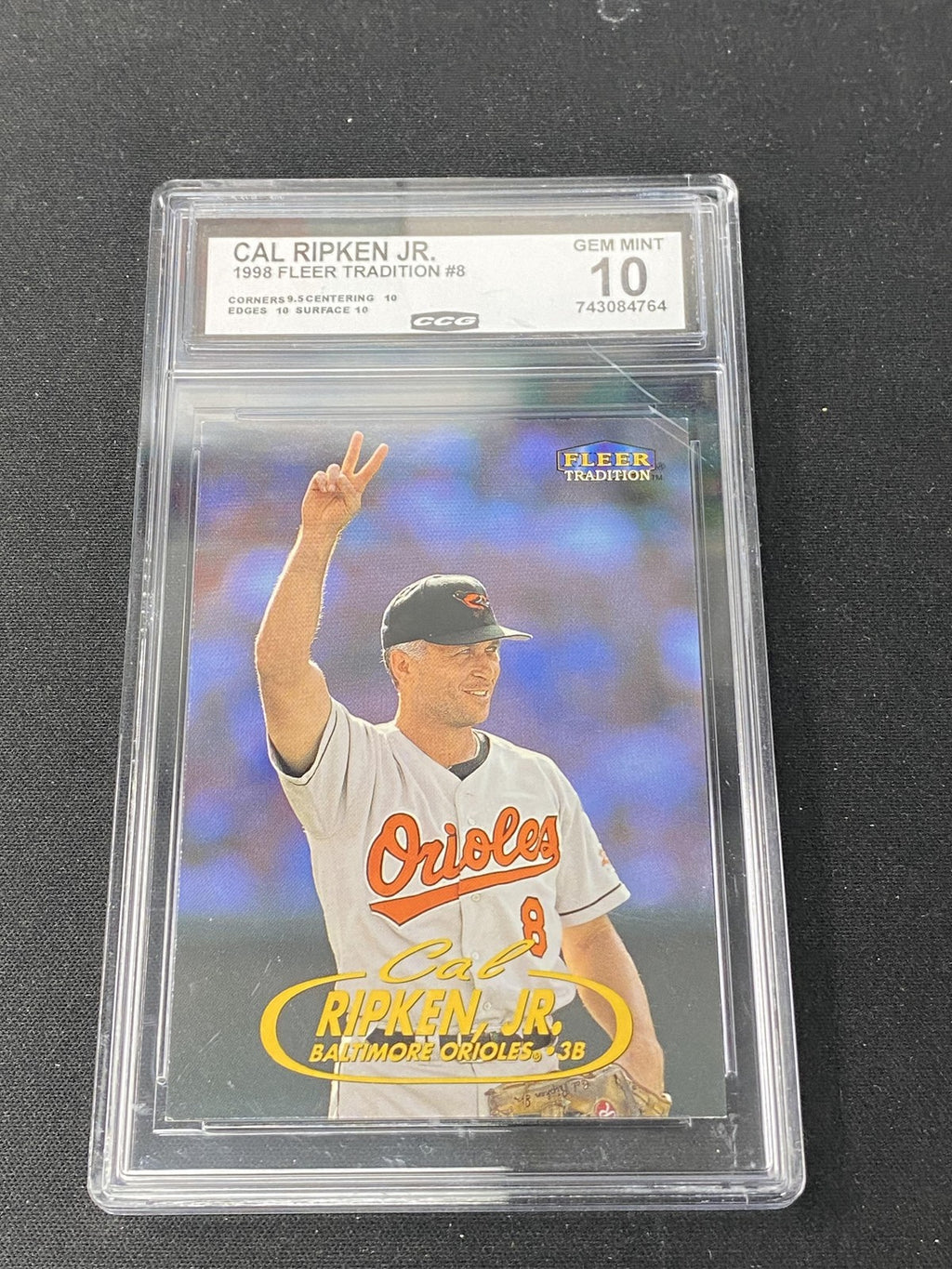 Cal Ripken, Jr. 1998 Fleer Tradition 8 CCG 10 Baltimore Orioles Rookie