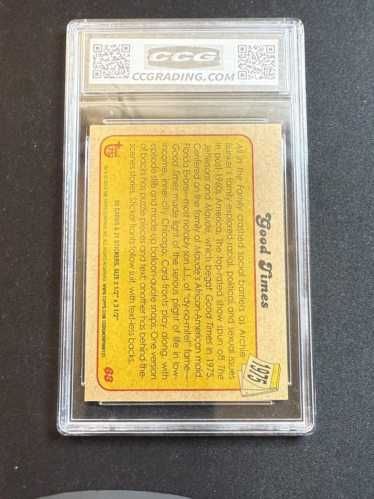 Good Times 2013 Topps 75th Anniversary CCG MINT AUTHENTIC