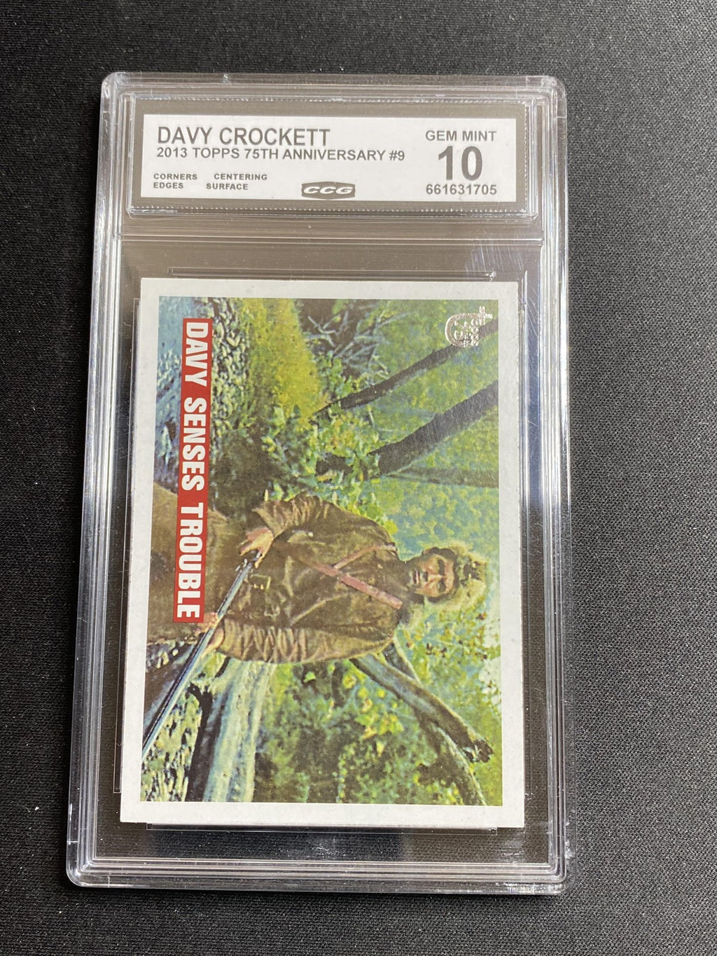 Davy Crockett 2013 Topps 75th Anniversary 9 CCG MINT AUTHENTIC