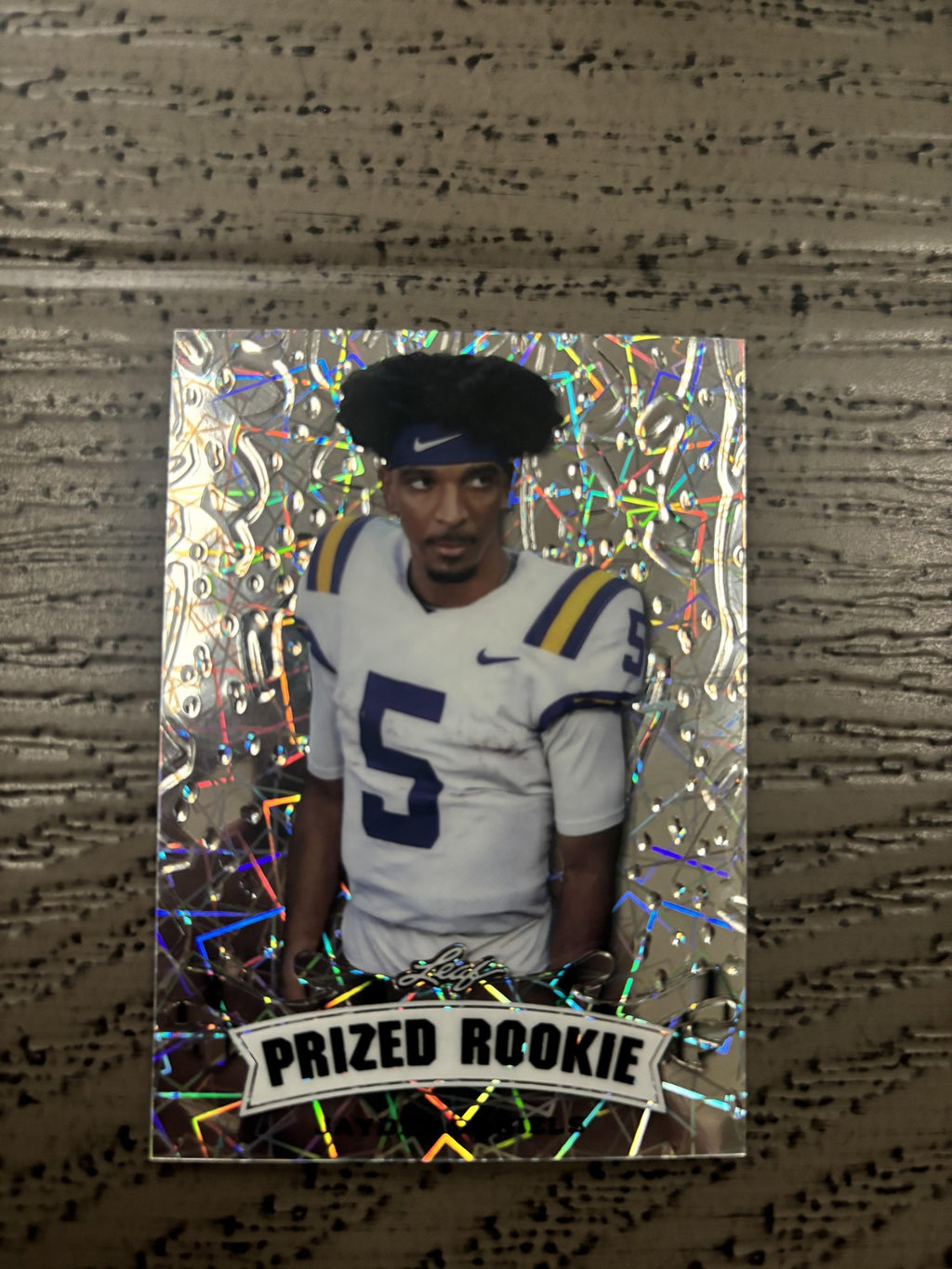 Jayden Daniels 2024 Leaf Prized Metal Rookie /25 RC Commanders
