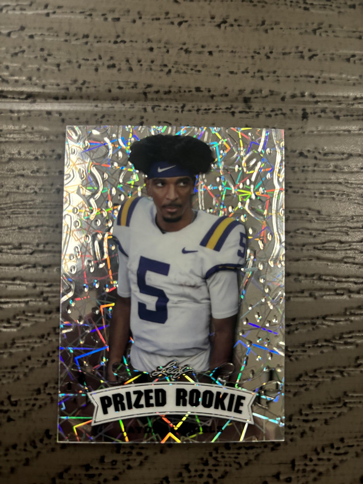 Jayden Daniels 2024 Leaf Prized Metal Rookie /25 RC Commanders
