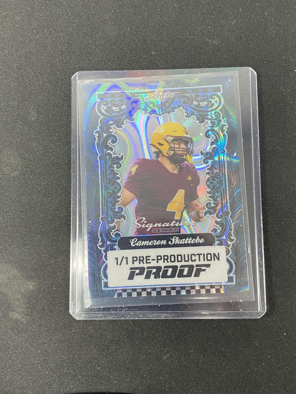 Cam Skattebo 2024 Leaf 1/1 Proofs RC