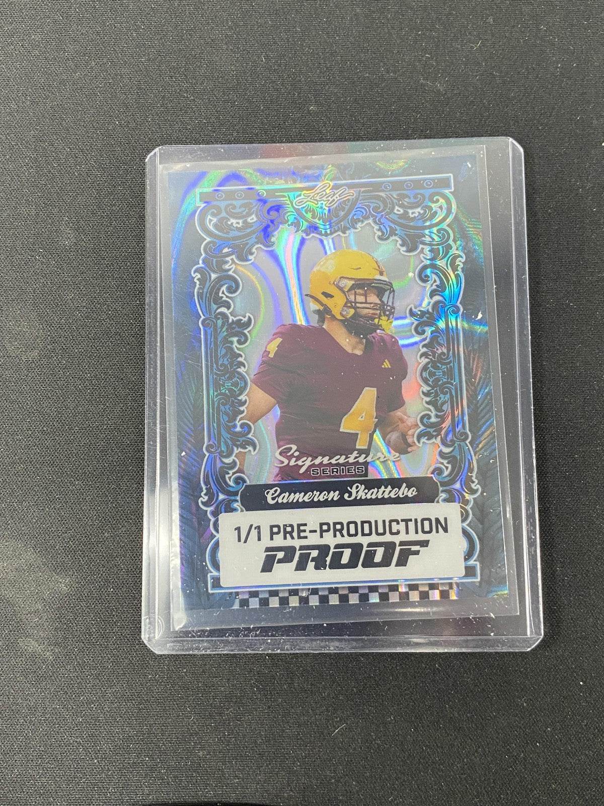Cam Skattebo 2024 Leaf 1/1 Proofs RC