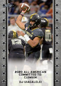 DJ Uiagalelei 2020 Leaf Army All American Rookie Only True Licensed Card Clemson