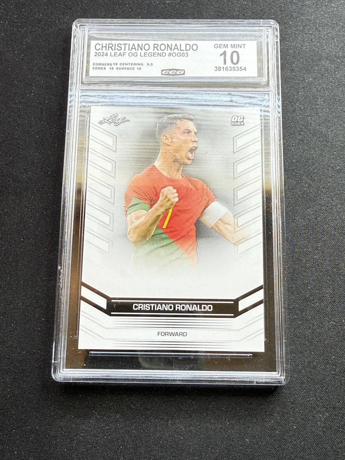 Cristiano Ronaldo 2024 Leaf OG Legend CCG 10 RC