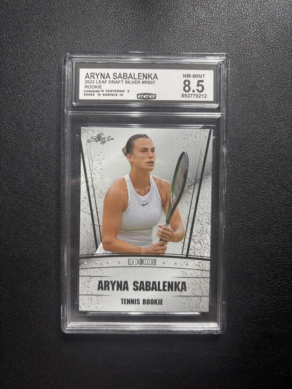 Aryna Sabalenka 2023 Leaf Draft CCG 8.5 RC