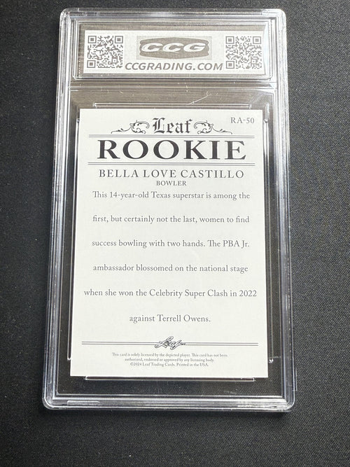 Bella Lova Castillo 2024 Leaf Rookie Achievement CCG 10 Rookie