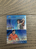 Carlos Alcaraz / Rafael Nadal 2023 Leaf Metal Dual Blue /20 RC