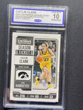 Caitlin Clark 2024 Panini Caitlin Clark Collection CC2 Season Ticket CCG 10 RC