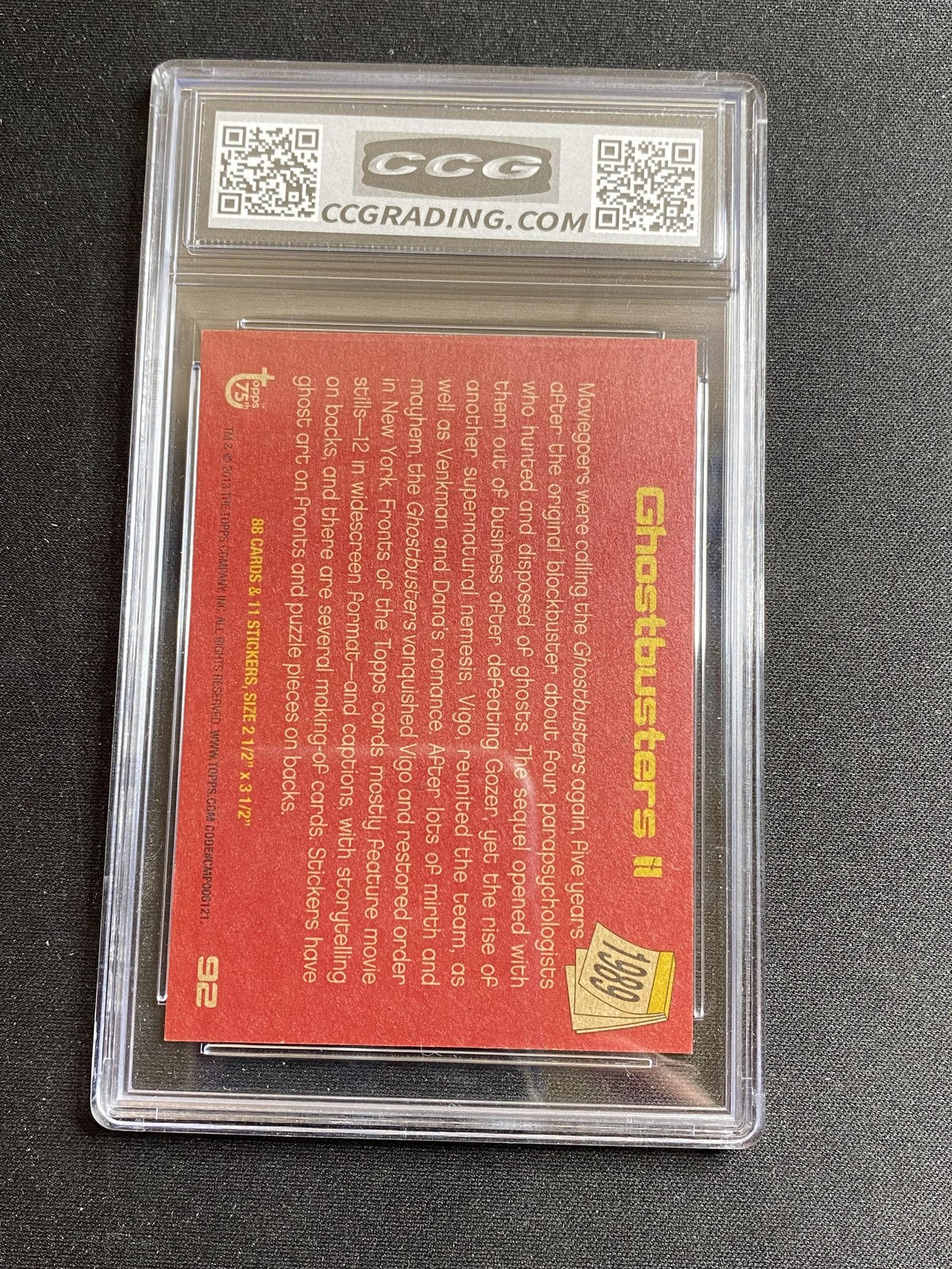 Ghost Busters II 2013 Topps 75th Anniversary 92 CCG MINT AUTHENTIC