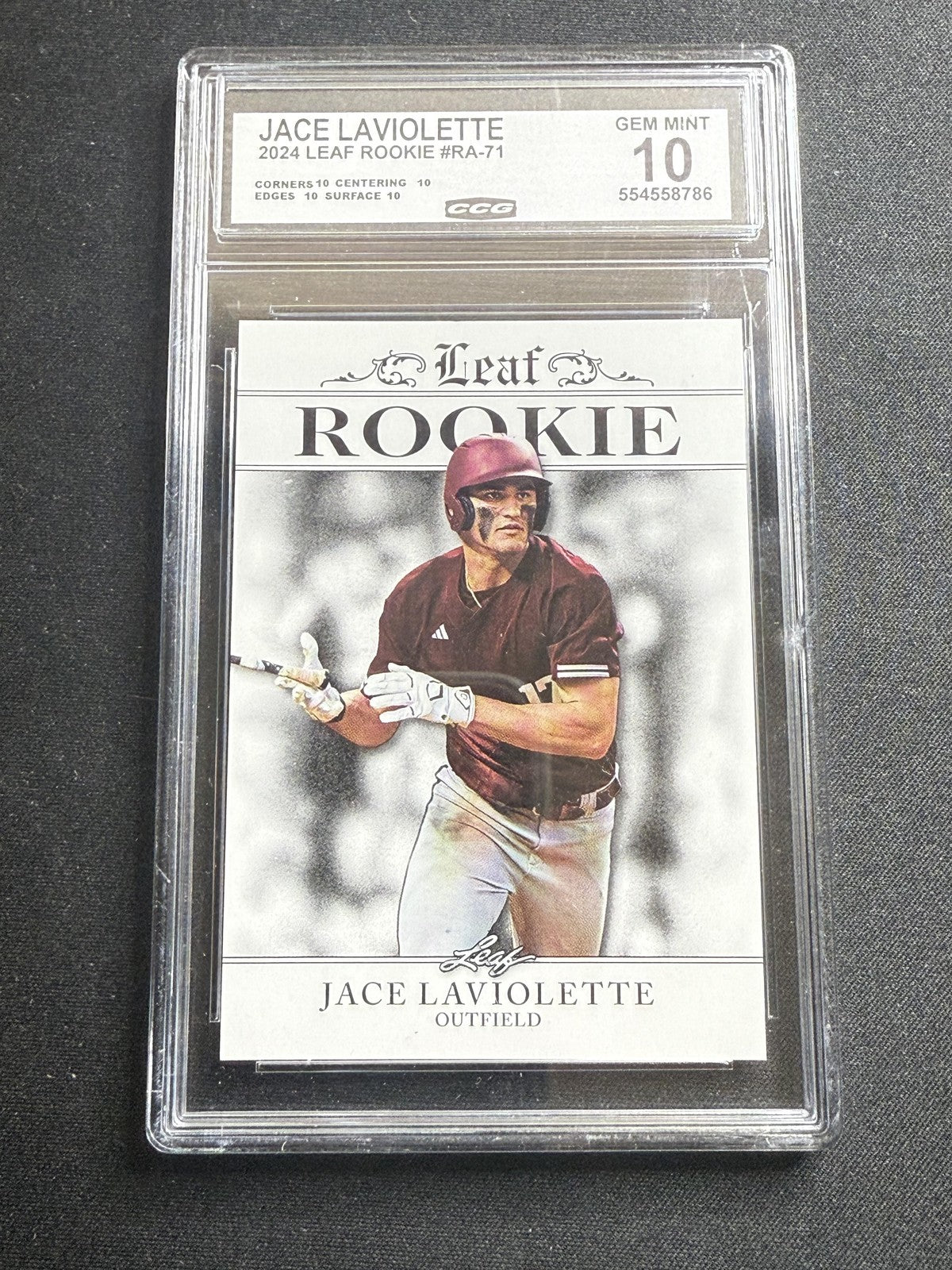 Jace Laviolette 2024 Leaf Rookie Achievement CCG 10 Rookie