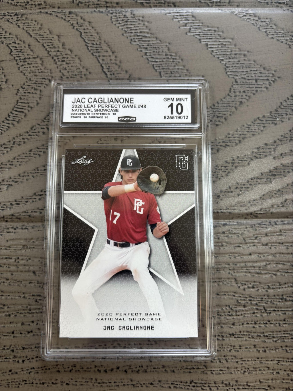 Jac Caglianone 2020 Leaf Perfect Game Black SP RARE CCG 10 Royals Rookie