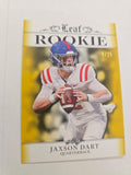 Jaxson Dart 2024 Leaf Rookie Achievement GOLD Jersey # /25 RC New York Giants