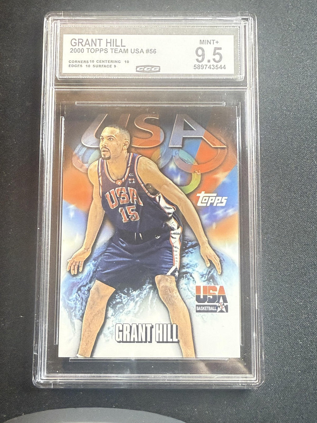 Grant Hill 2000 Topps Team USA CCG 9.5 USA