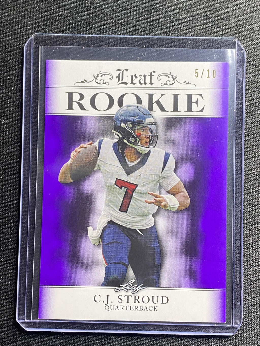 CJ Stroud 2023 Leaf Rookie Achievements RA11 Purple /10 RC