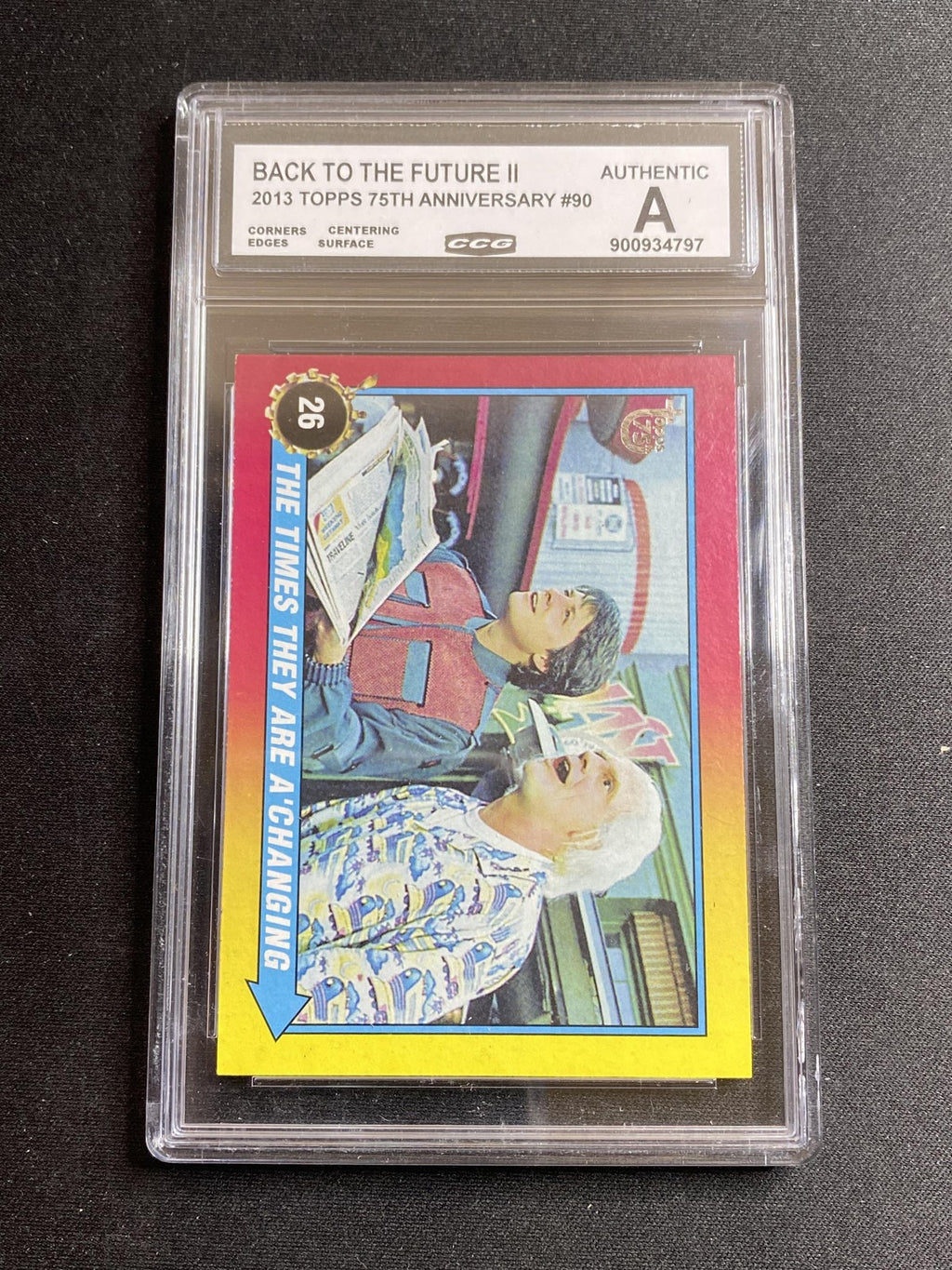 Back To The Future II 2013 Topps 75th Anniversary 90 CCG MINT AUTHENTIC