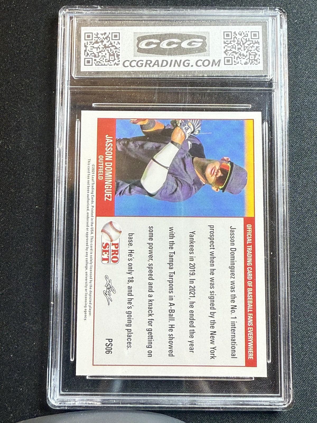 Jasson Dominguez 2021 Leaf Pro Set CCG 10 RC