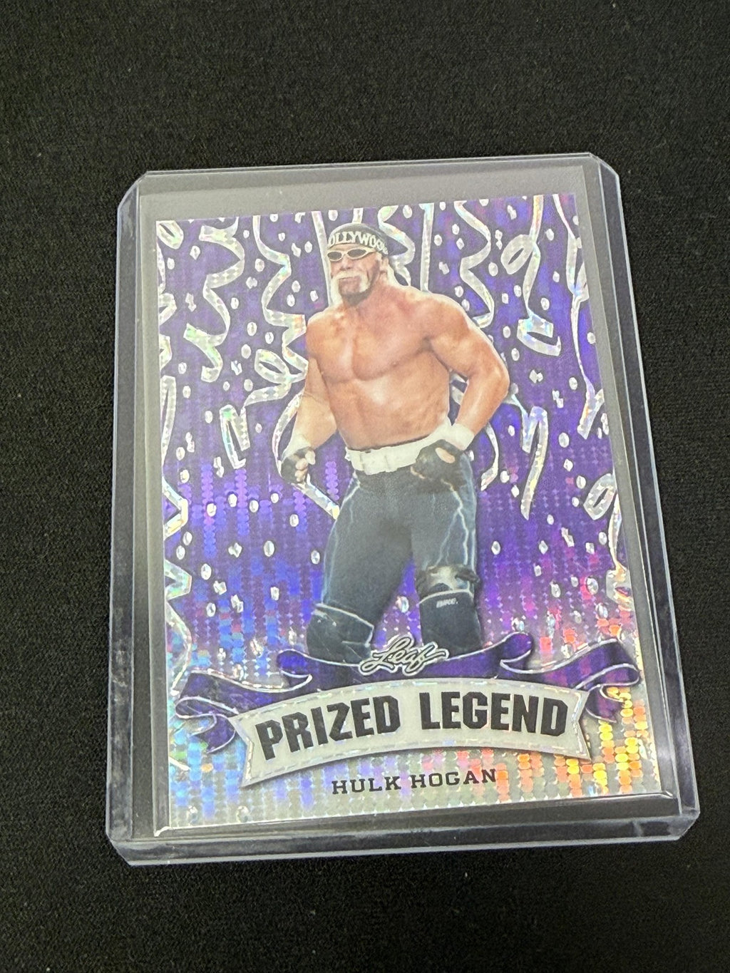 Hulk Hogan 2023 Leaf Prized Legend Purple /15 RC