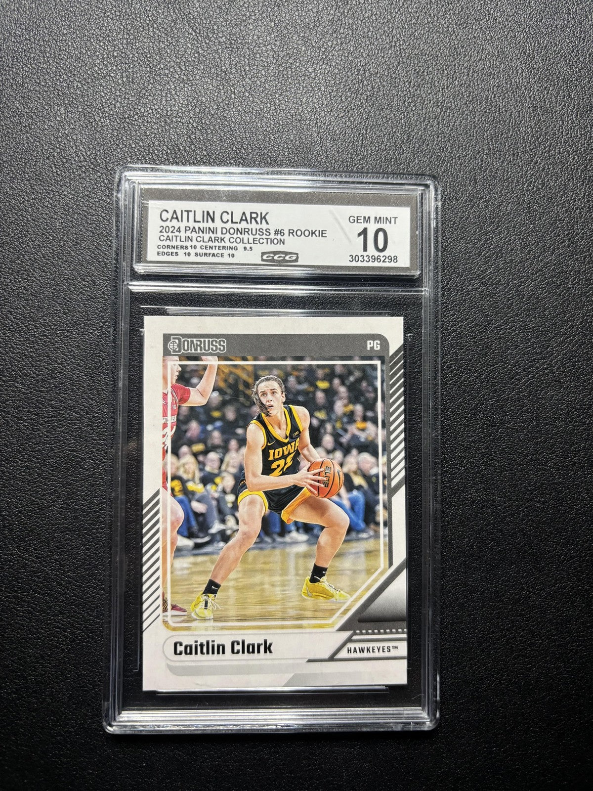 Caitlin Clark 2024 Panini Caitlin Clark Collection 2024 Rookie CCG 10