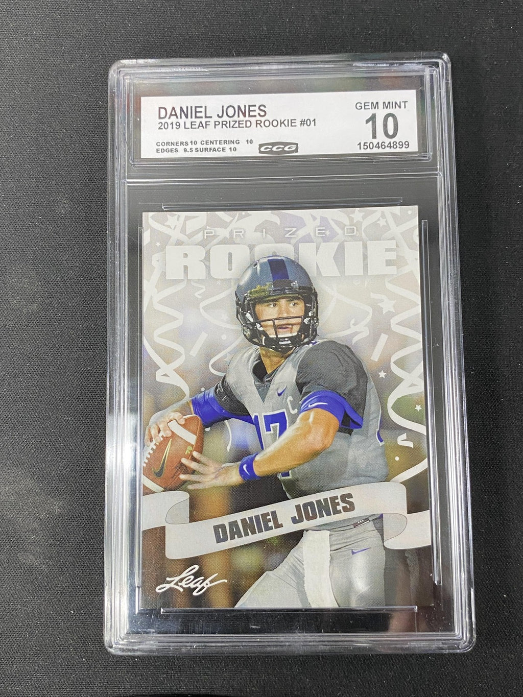 Daniel Jones 2019 Leaf Prized Rookie RC