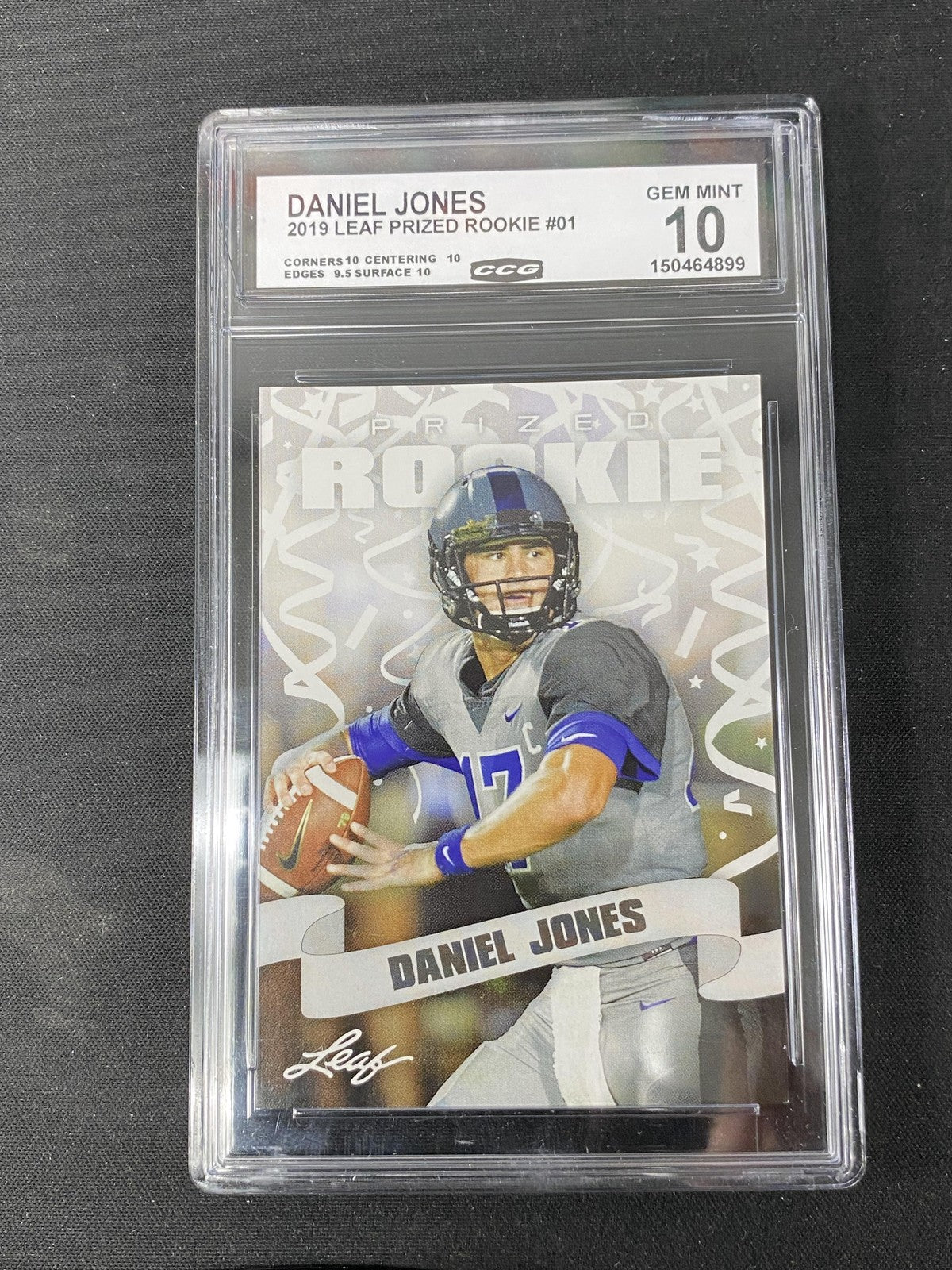 Daniel Jones 2019 Leaf Prized Rookie RC