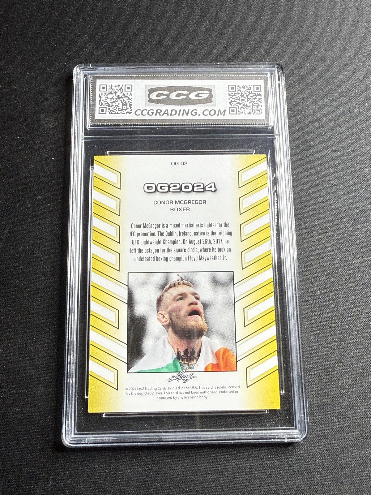 Conor Mcgregor 2024 Leaf OG2024 CCG 10