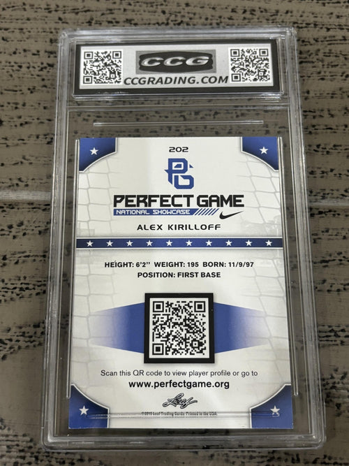 Alex Kirilloff 2015 Leaf Perfect Game CCG 10 RC