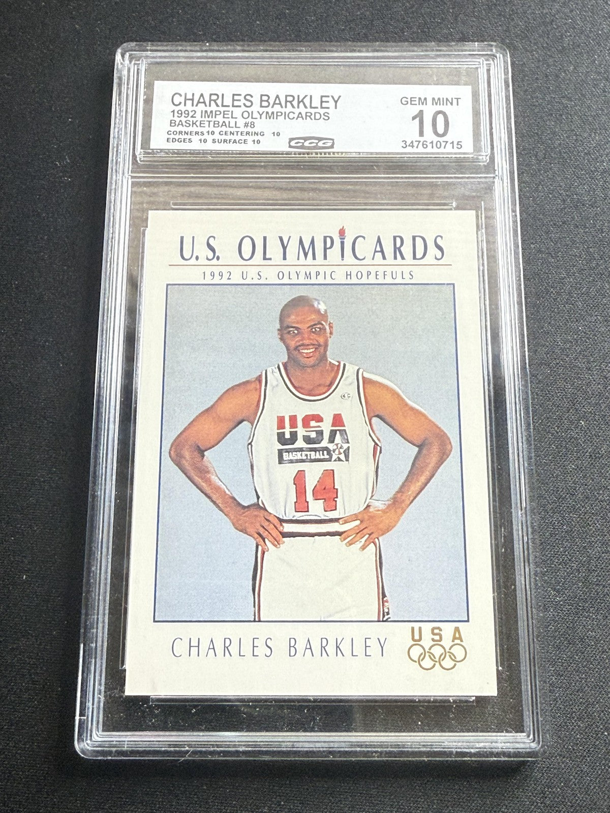 Charles Barkley 1992 Impel Olympicards CCG 10 USA