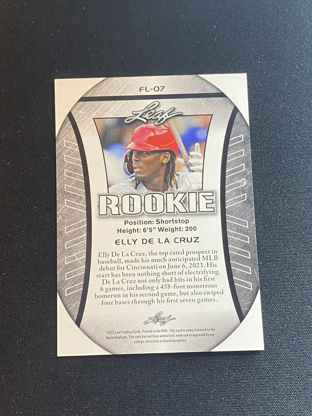 Elly De La Cruz 2023 Leaf Flagship Rookie FL07 RC 10 Count Lot