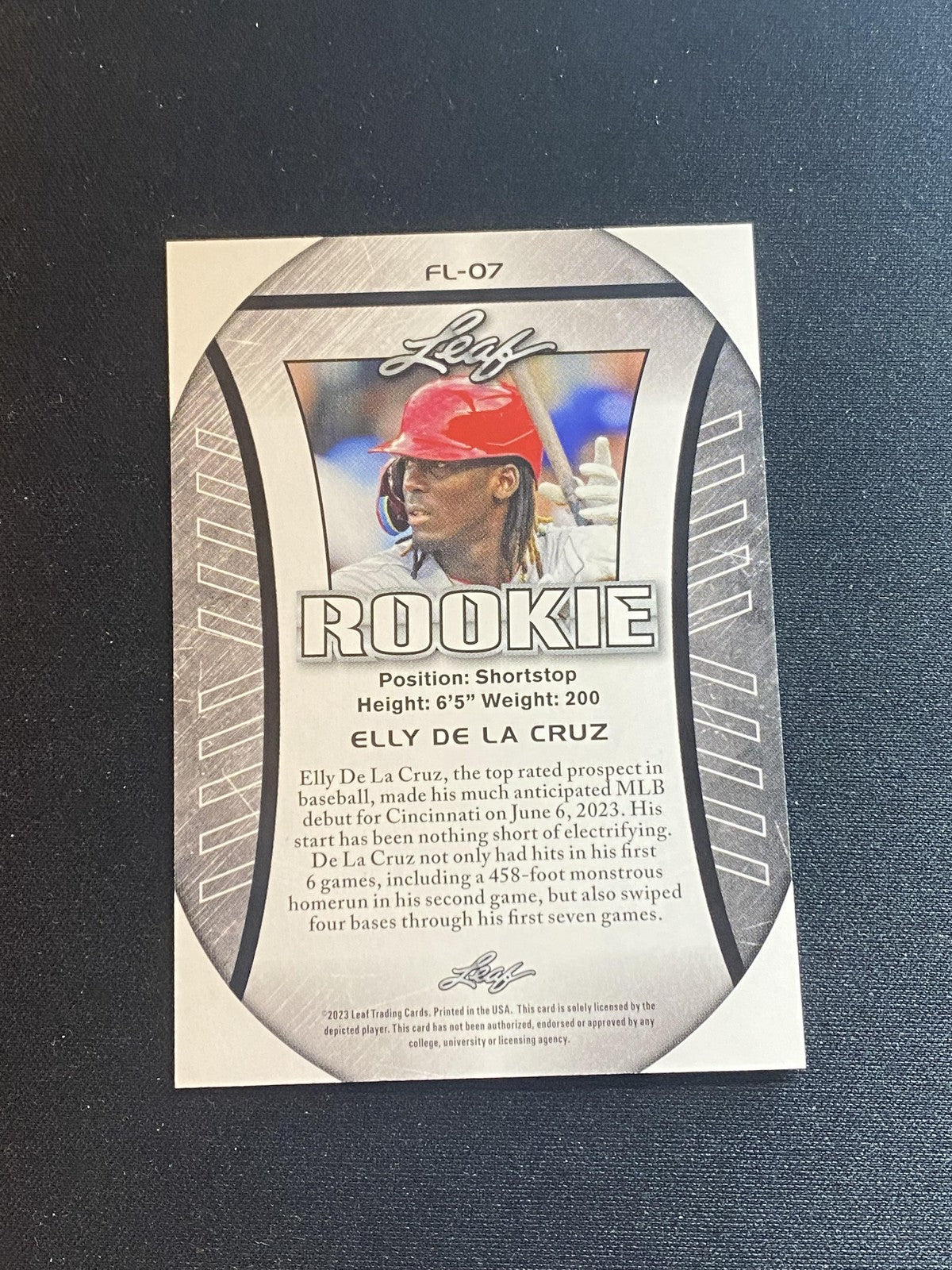 Elly De La Cruz 2023 Leaf Flagship Rookie FL07 RC 10 Count Lot