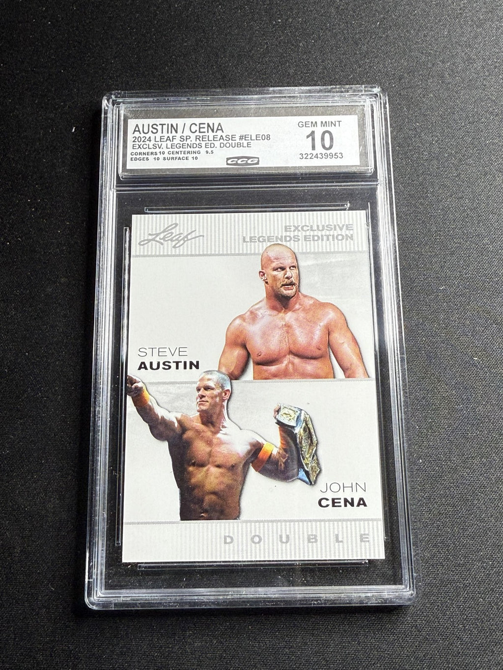 Austin / Cena 2024 Leaf Legends Dual CCG 10