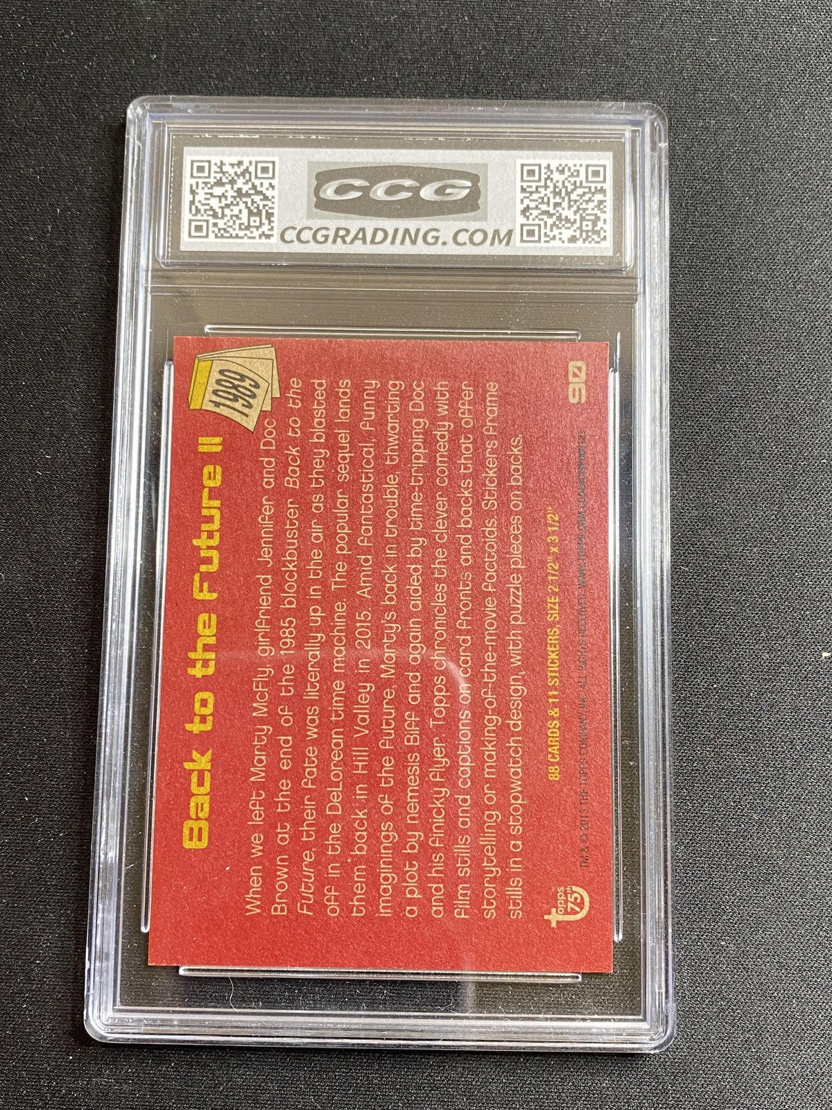 Back To The Future II 2013 Topps 75th Anniversary 90 CCG MINT AUTHENTIC
