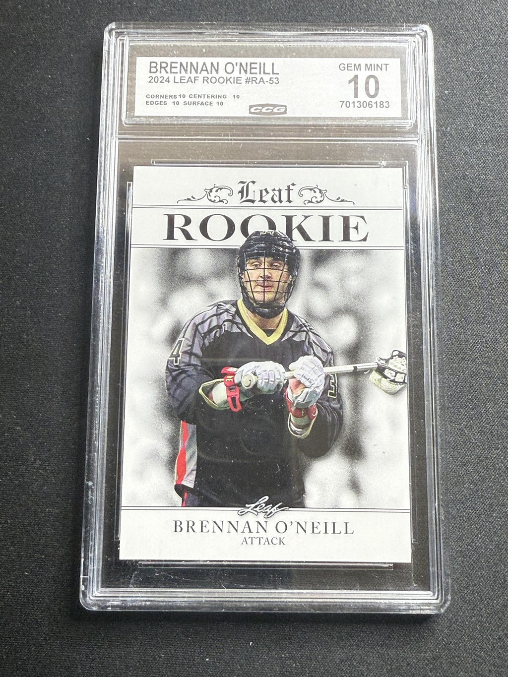 Brennan O'Neill 2024 Leaf Rookie Achievement CCG 10 Rookie