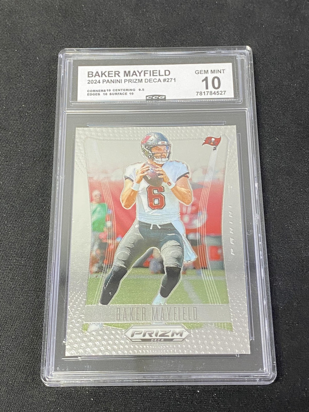 Baker Mayfield 2024 Panini Prizm Deca CCG 10 Buccaneers Rookie