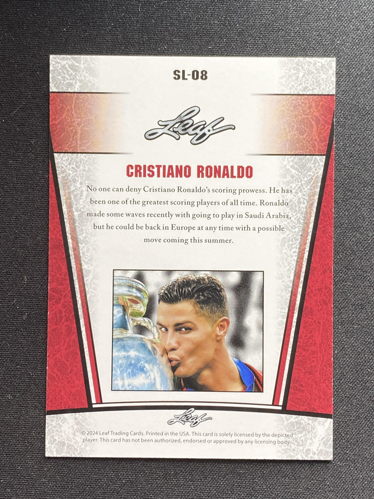 Christiano Ronaldo 2024 Leaf Draft Metal Legends SL08 RC 10 Count Lot