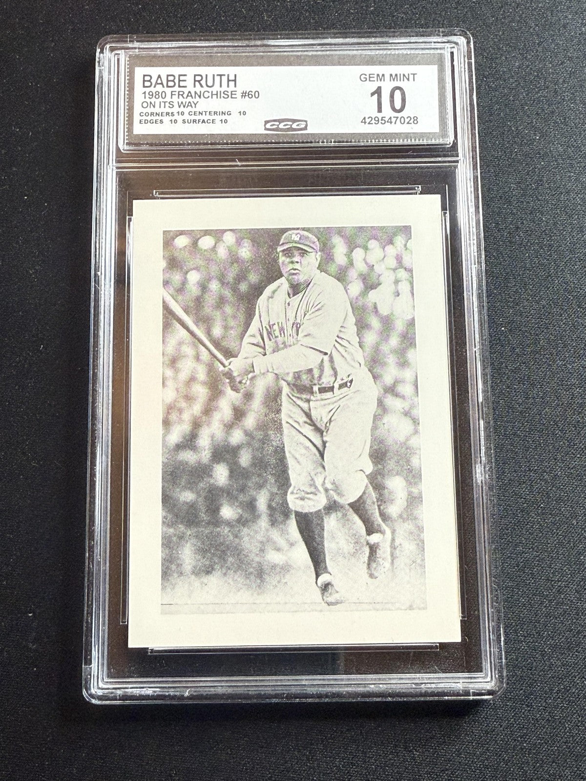 Babe Ruth 1980 Franchise On Its Way CCG 10 RC