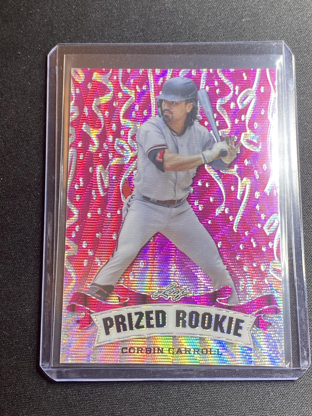 Corbin Carroll 2023 Leaf Prized Metal Rookie PR17 Pink /10 RC