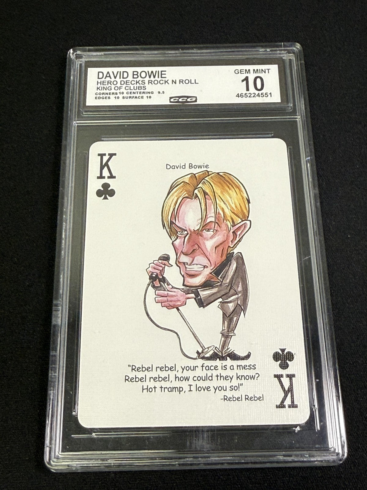 David Bowie Hero Decks Rock N Roll CCG 10