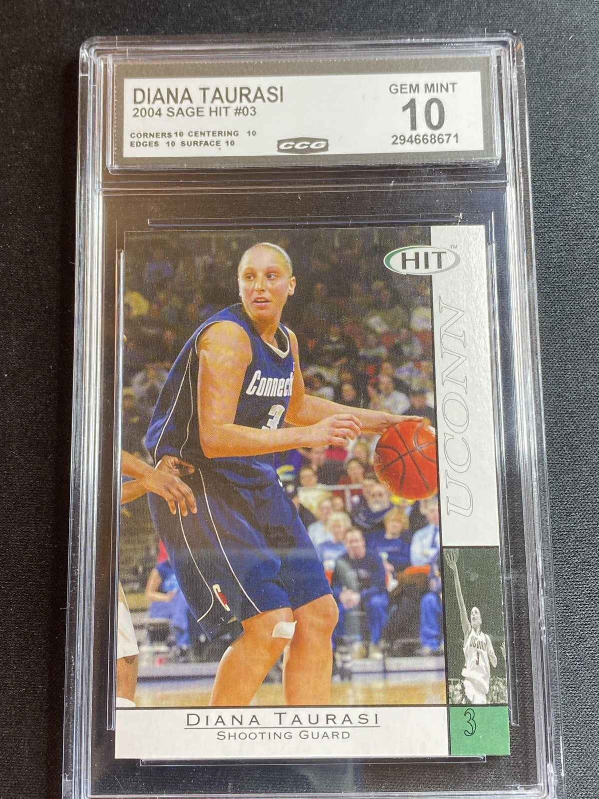 Diana Taurasi 2004 Sage SAGE HIT 3 CCG 10 RC