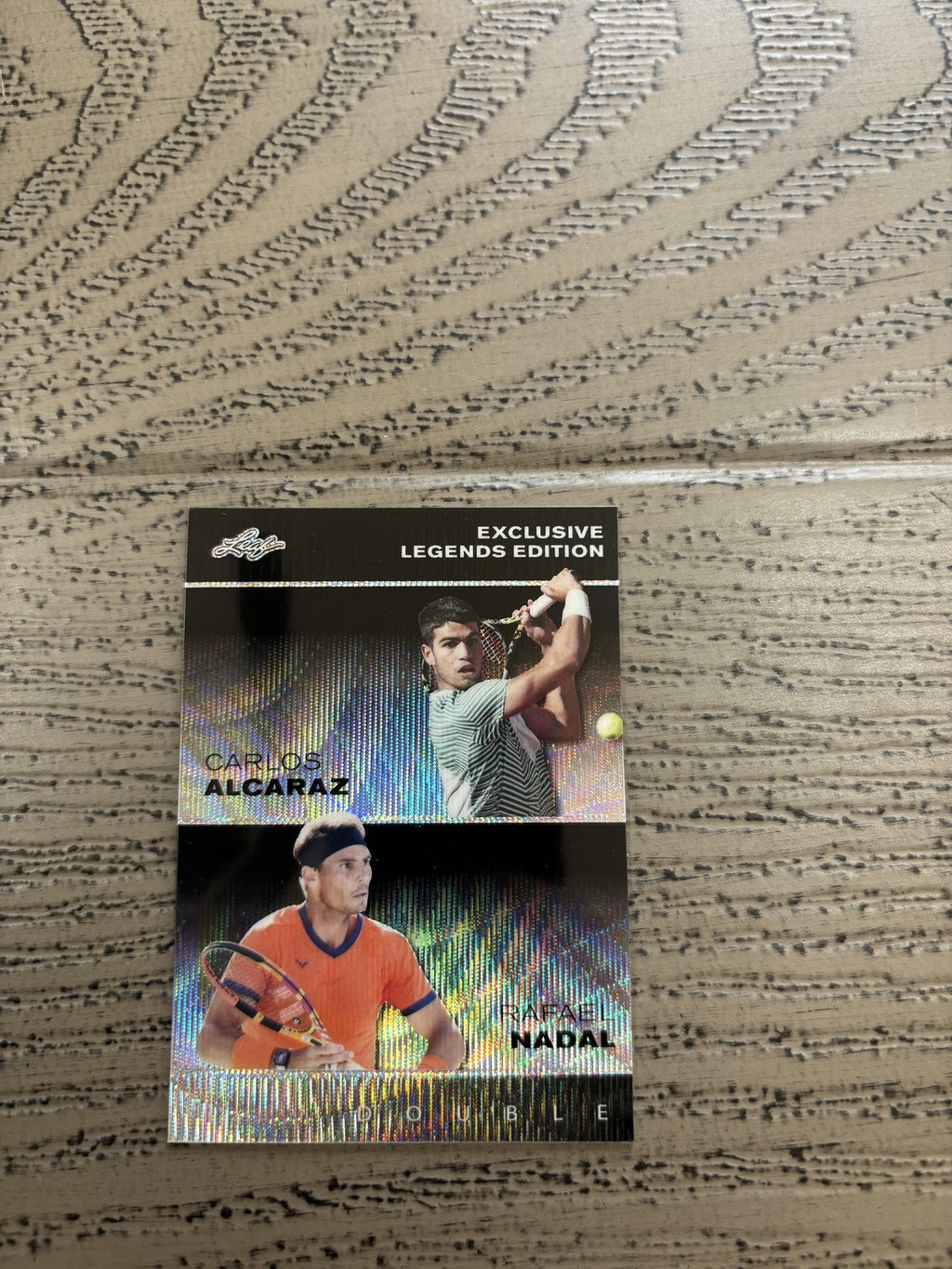 Carlos Alcaraz / Rafael Nadal 2024 Leaf Metal Dual Black /7 RC
