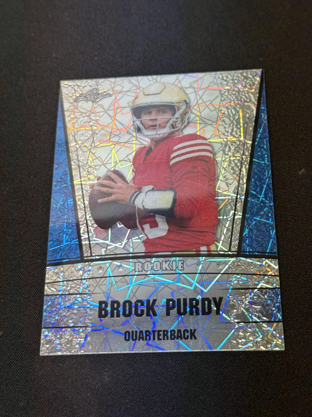 Brock Purdy 2023 LEAF Metal Rookie Blue /20 RC 49ers