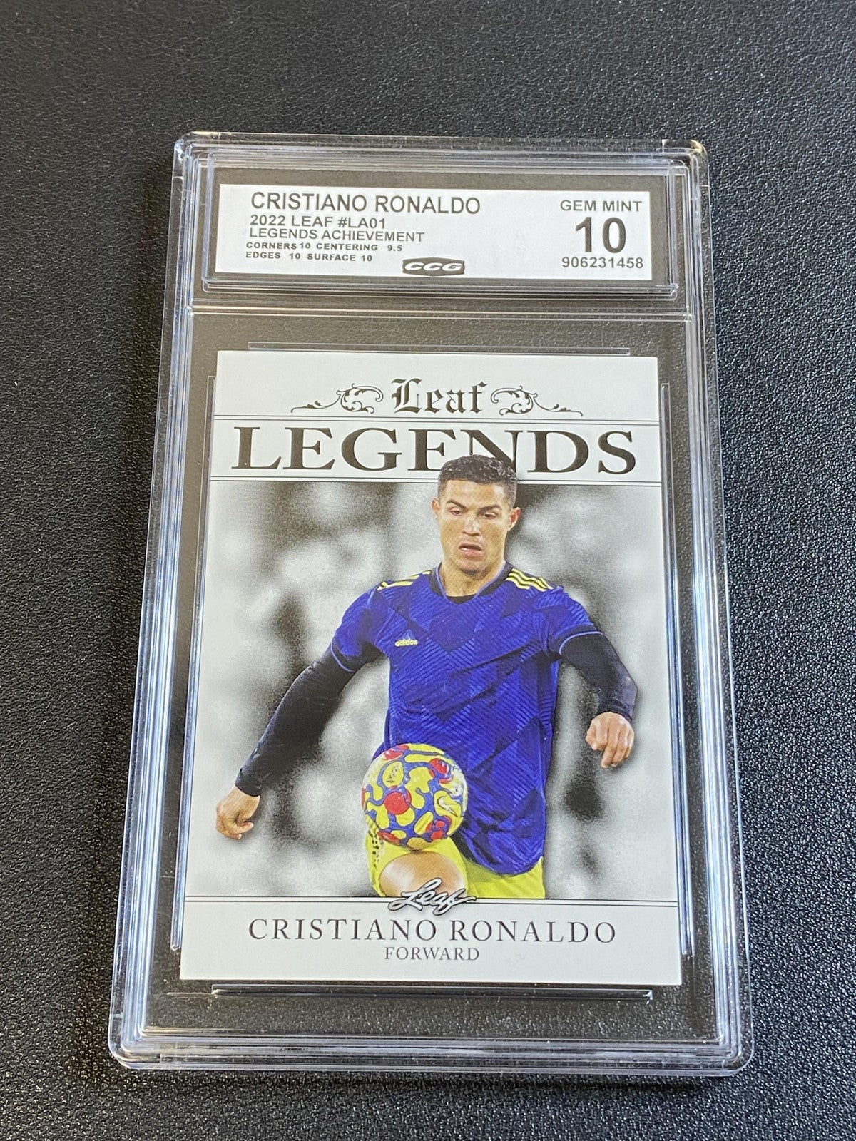 Cristiano Ronaldo 2022 Leaf Legends Achievement CCG 10 Portugal