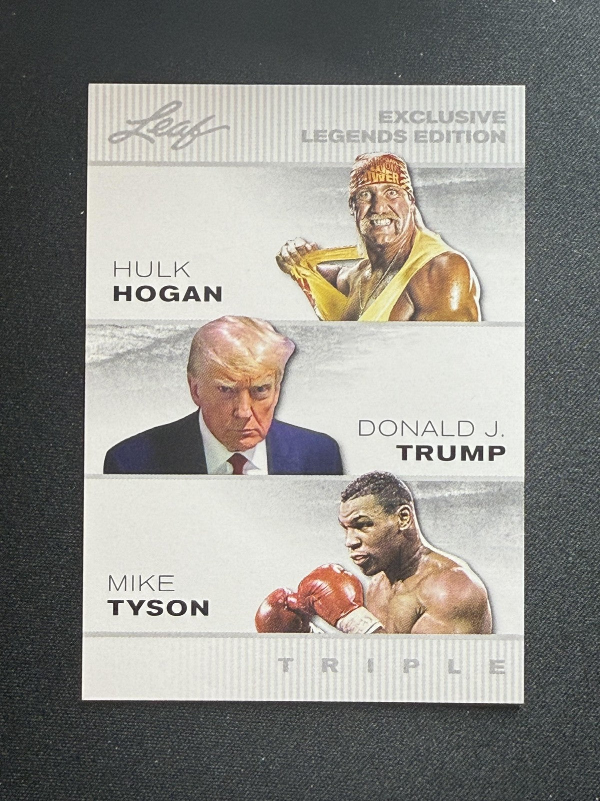Hogan / Trump / Tyson 2024 Leaf Exclusive Legends Edition Trio RC 10 count lot