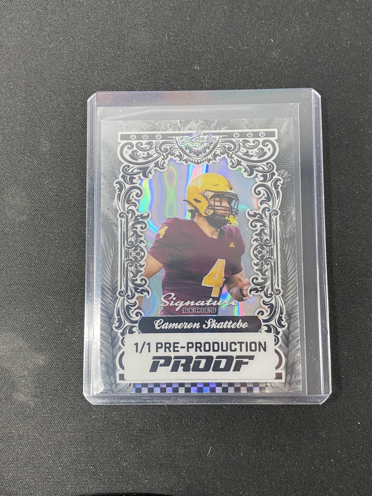 Cam Skattebo 2024 Leaf 1/1 Proofs RC