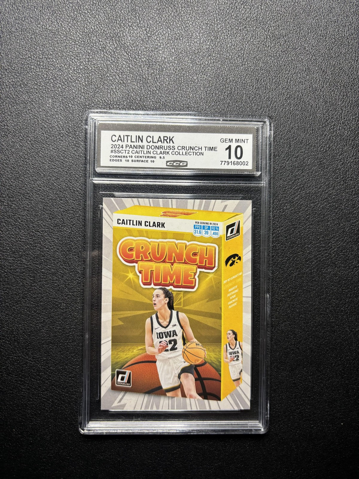 Caitlin Clark 2024 Panini Caitlin Clark Collection 2024 Crunch Time CCG 10