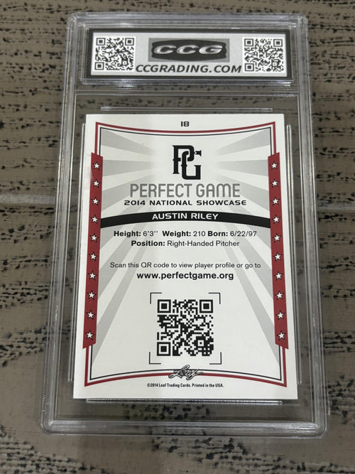Austin Riley 2014 Leaf Perfect Game CCG 9.5 RC
