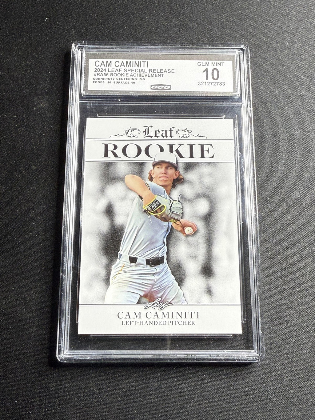 Cam Caminiti 2024 Leaf Rookie Achievements CCG 10